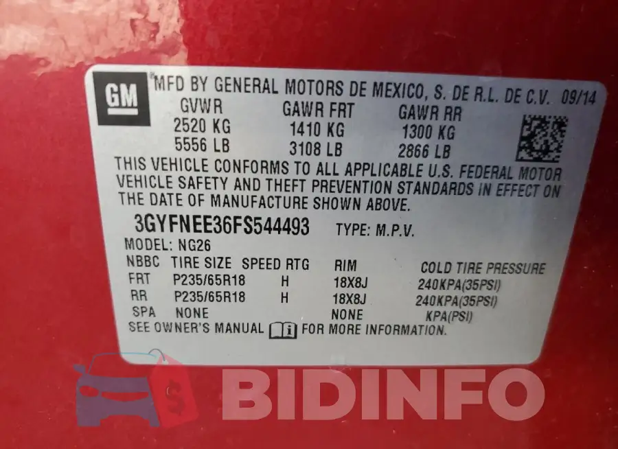 3GYFNEE36FS544493 Photo# 14