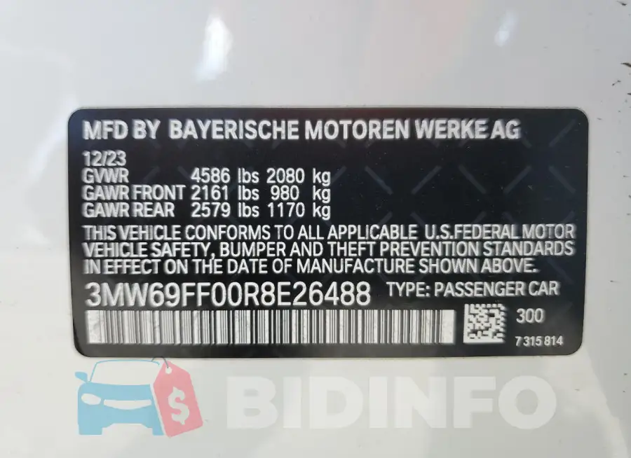 3MW69FF00R8E26488 Photo# 12