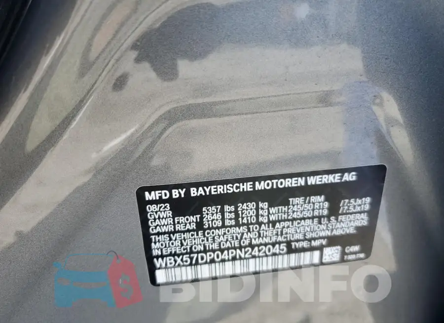 WBX57DP04PN242045 Photo# 13