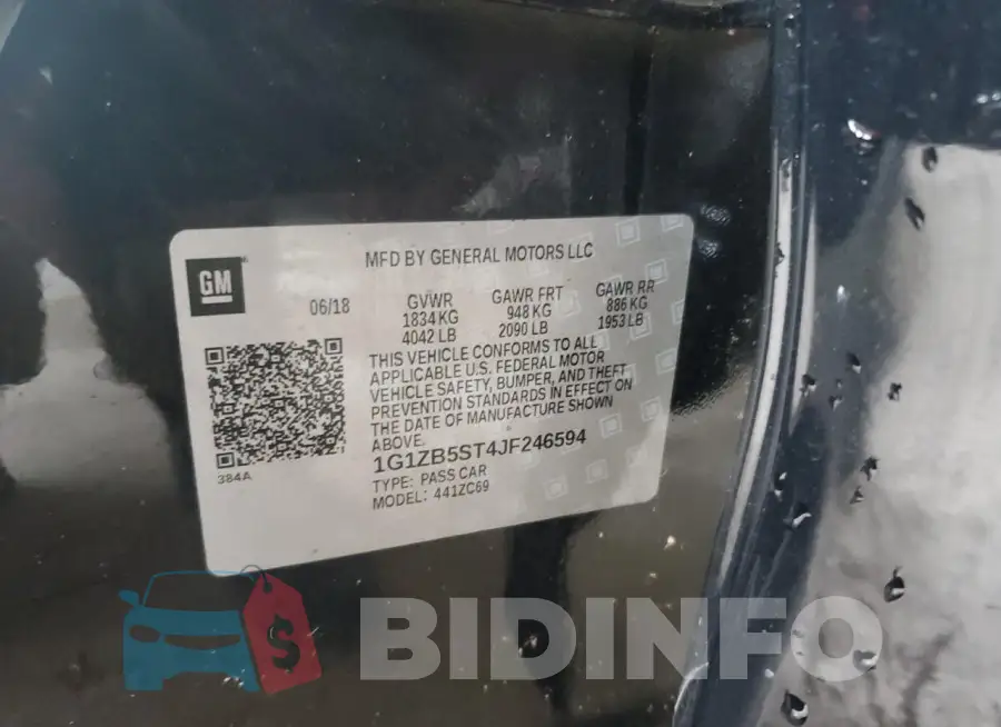 1G1ZB5ST4JF246594 Photo# 12