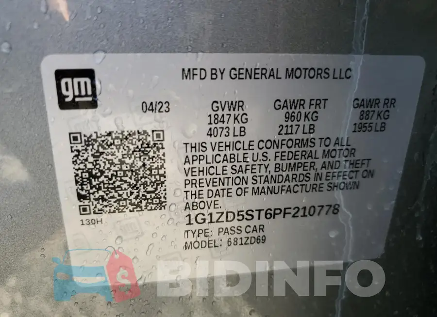 1G1ZD5ST6PF210778 Photo# 12