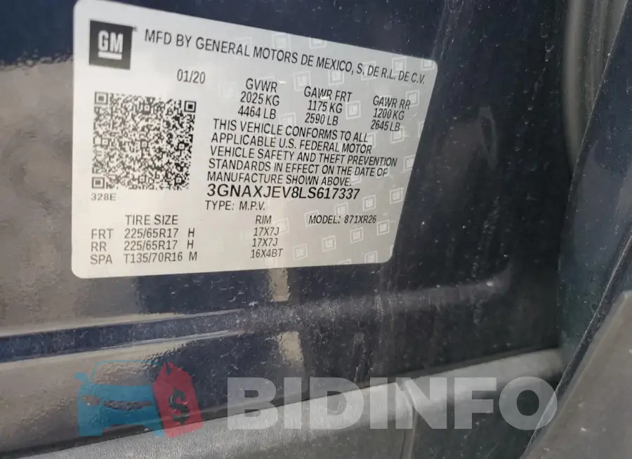 3GNAXJEV8LS617337 Photo# 13