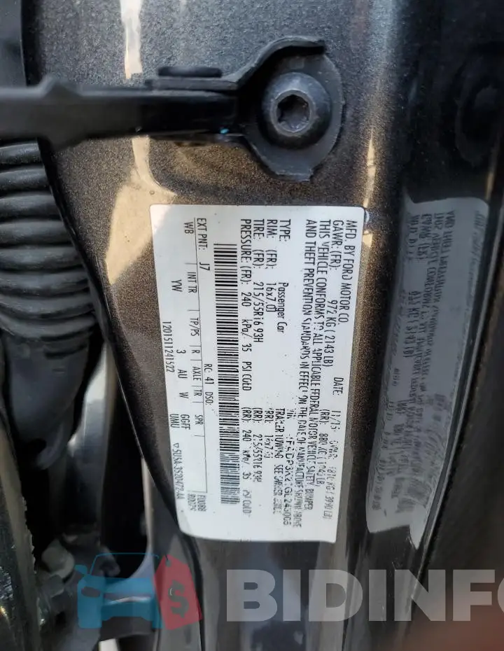 1FADP3K21GL243005 Photo# 12