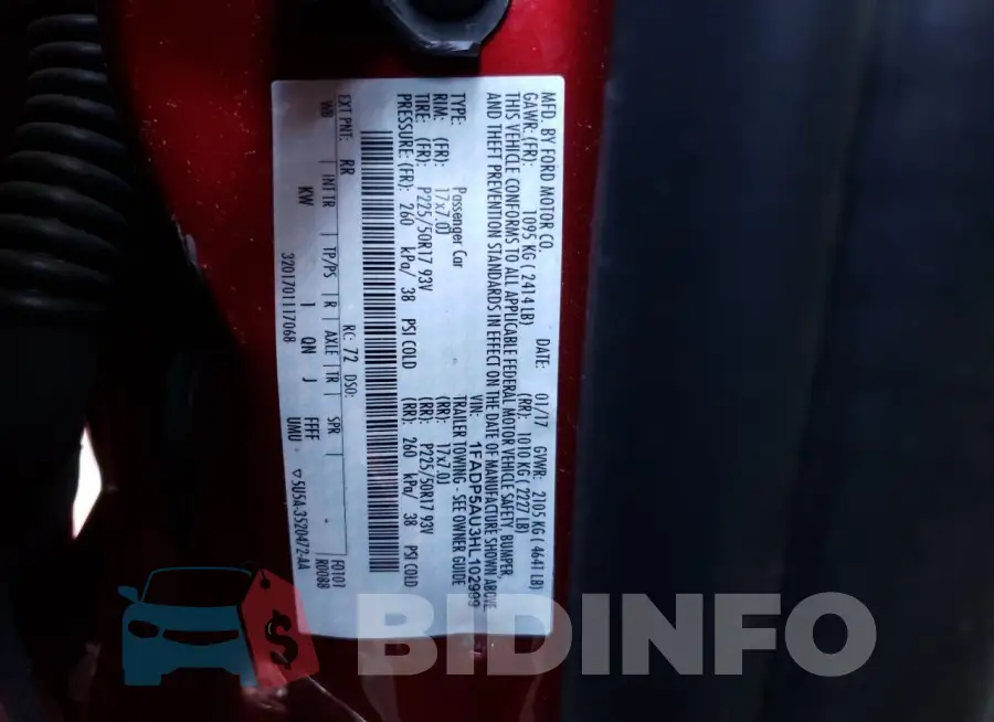 1FADP5AU3HL102999 Photo# 14