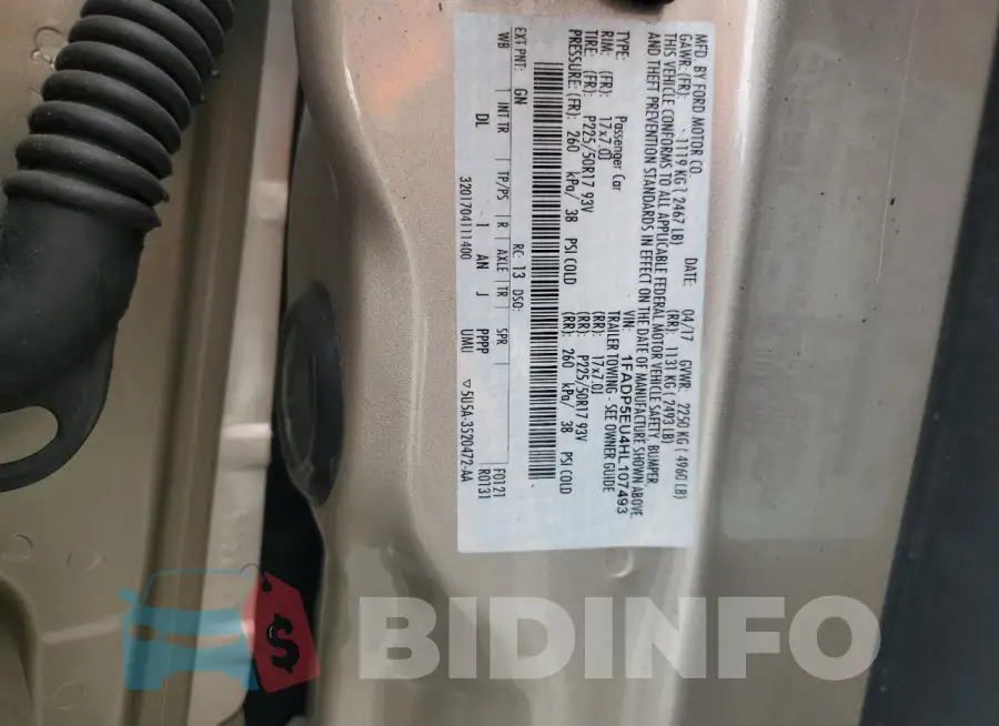 1FADP5EU4HL107493 Photo# 12