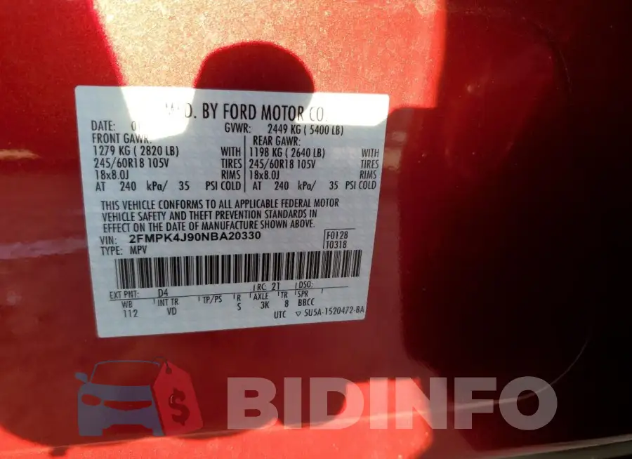 2FMPK4J90NBA20330 Photo# 13
