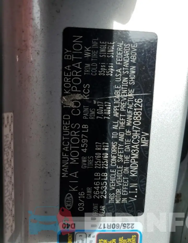 KNDPM3AC9H7088126 Photo# 13