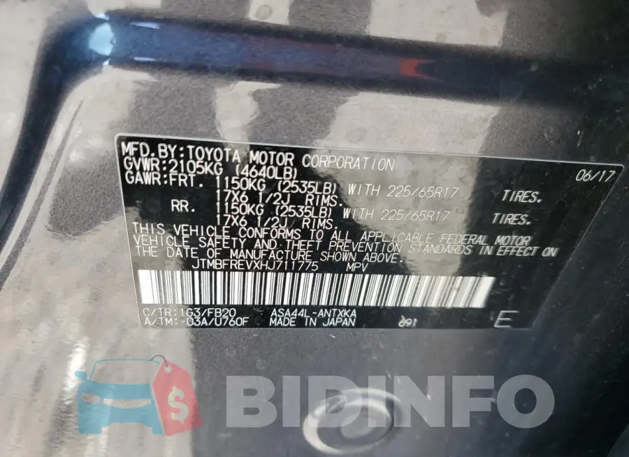 JTMBFREVXHJ711775 Photo# 13