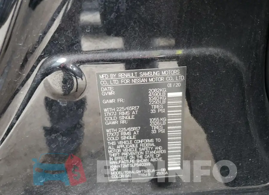 KNMAT2MT5LP540399 Photo# 13