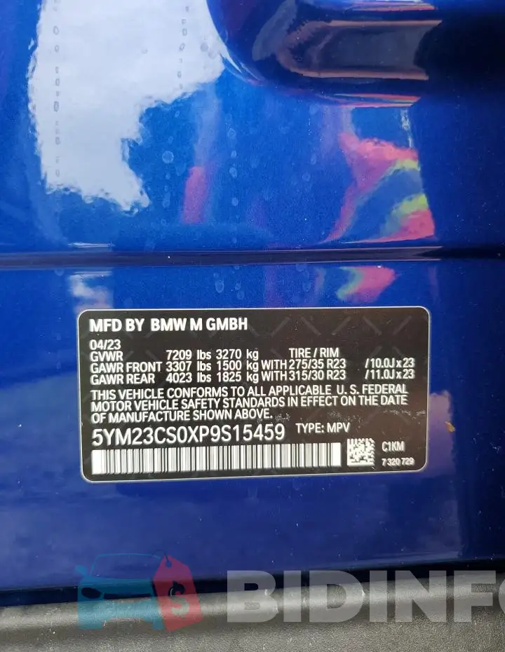 5YM23CS0XP9S15459 Photo# 14
