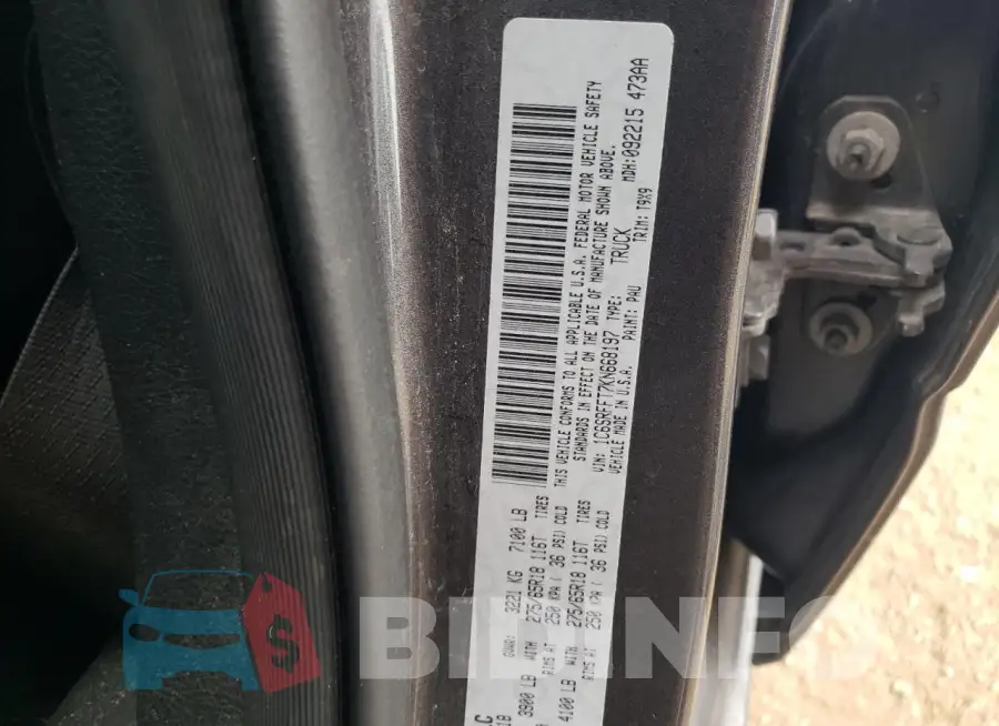 1C6SRFFT7KN668197 Photo# 12