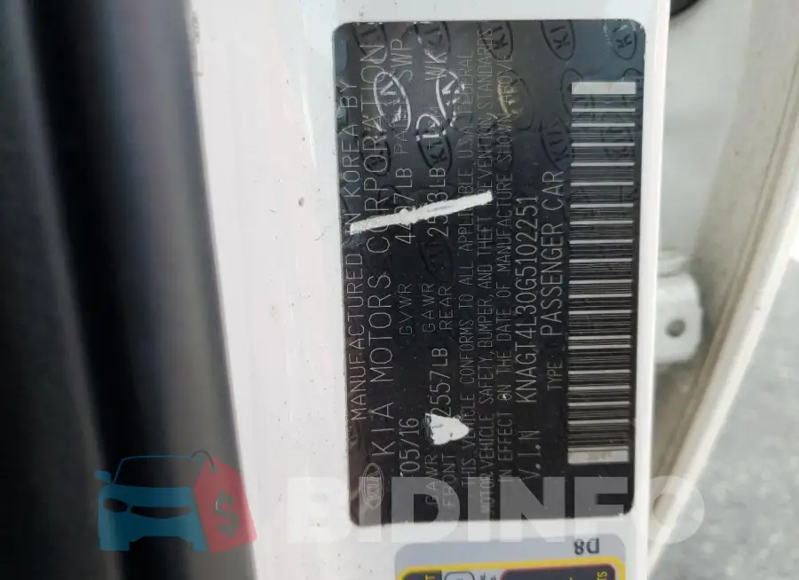KNAGT4L30G5102251 Photo# 12