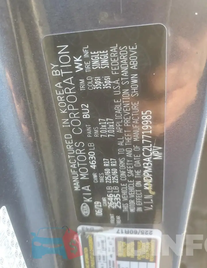 KNDPM3AC2L7719985 Photo# 13