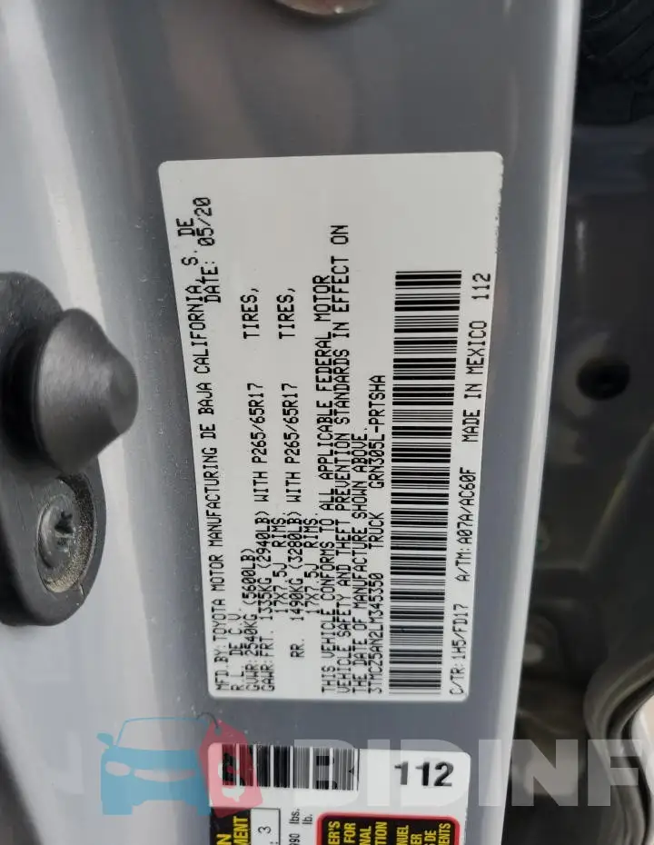 3TMCZ5AN2LM345350 Photo# 12