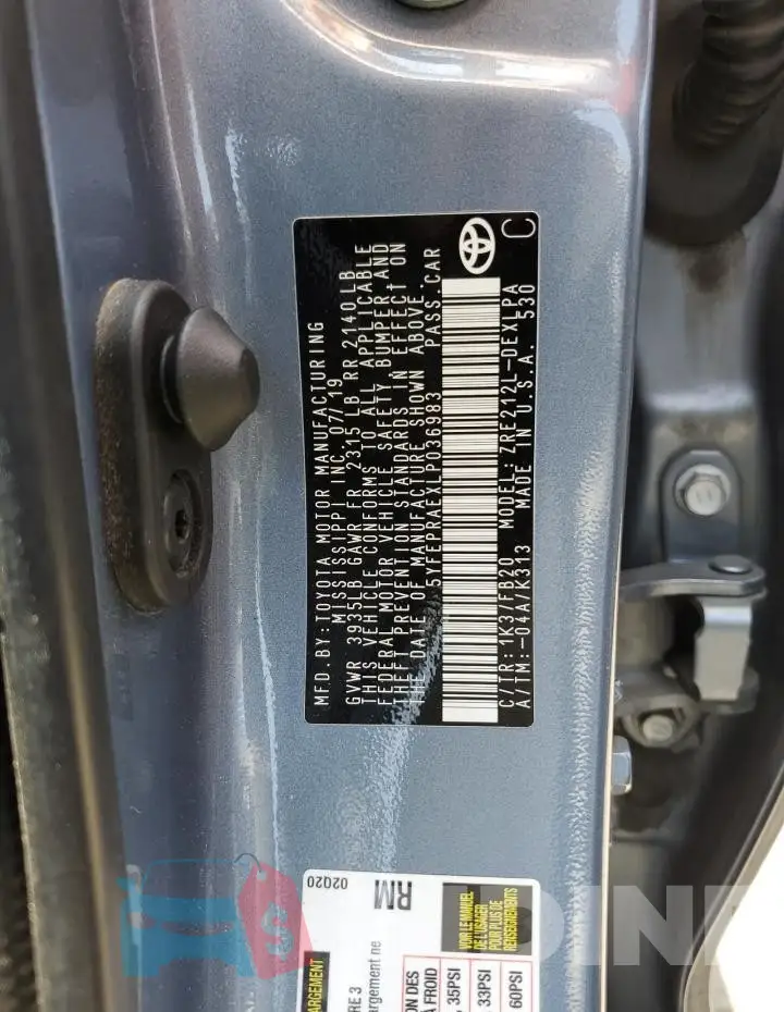 5YFEPRAEXLP036983 Photo# 12