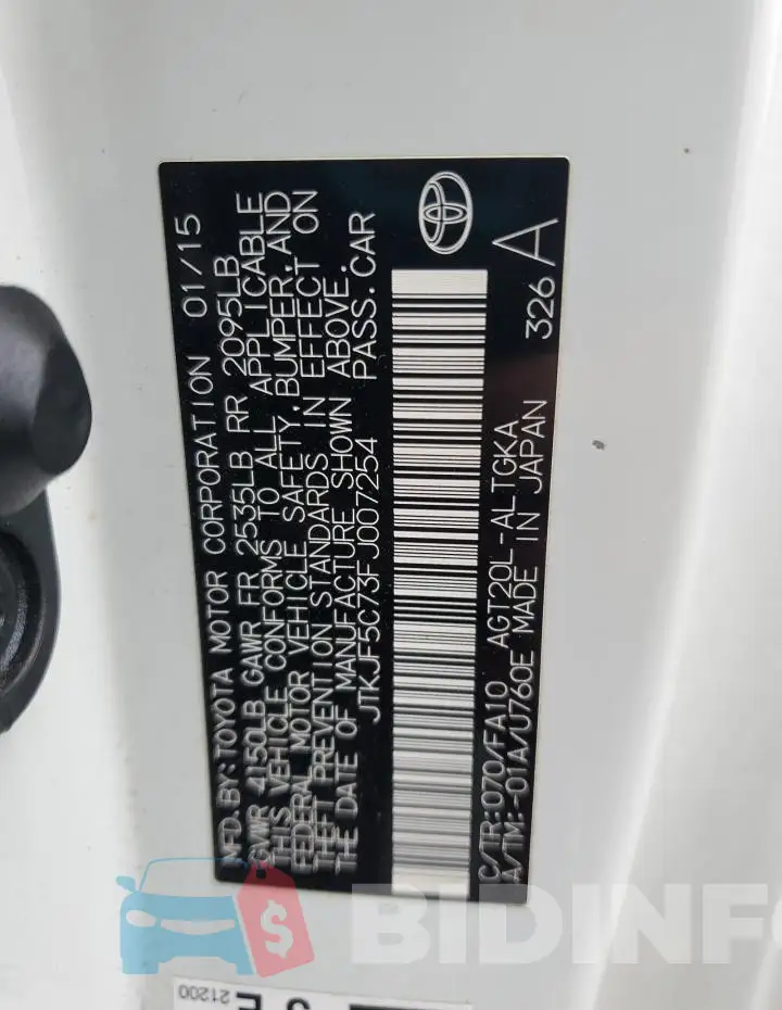 JTKJF5C73FJ007254 Photo# 12