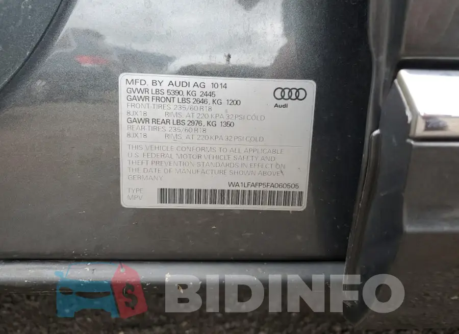 WA1LFAFP5FA060505 Photo# 13