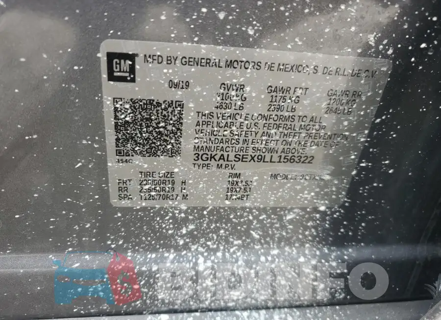 3GKALSEX9LL156322 Photo# 13