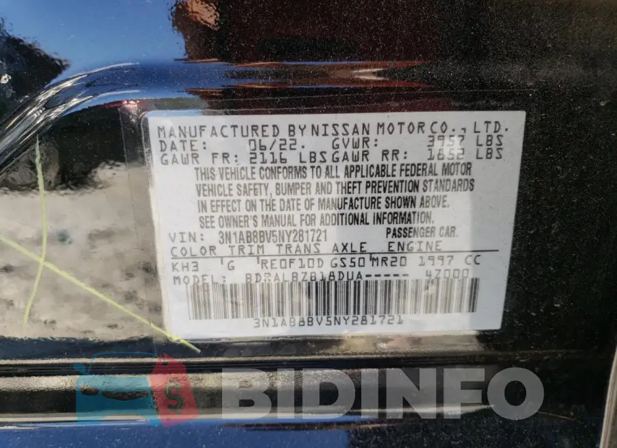 3N1AB8BV5NY281721 Photo# 12
