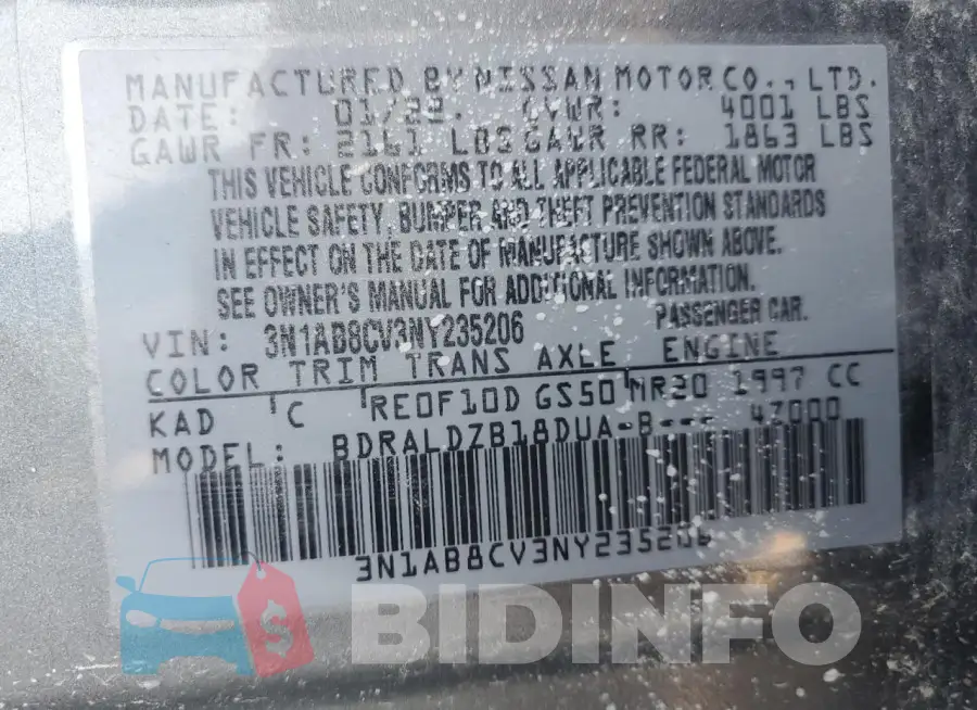 3N1AB8CV3NY235206 Photo# 12