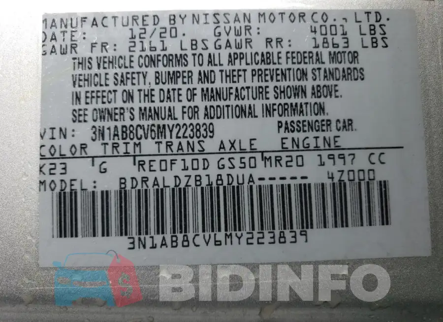 3N1AB8CV6MY223839 Photo# 12