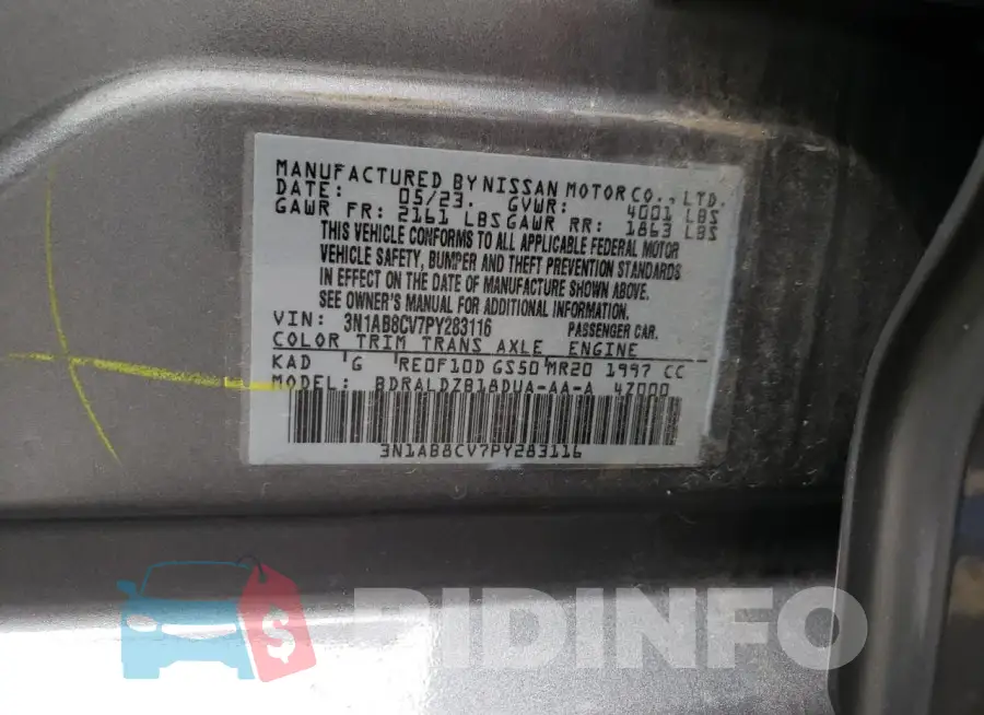 3N1AB8CV7PY283116 Photo# 13
