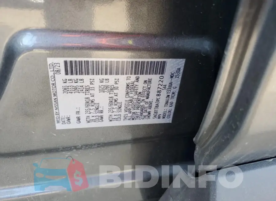 5N1BT3BA3PC887220 Photo# 13