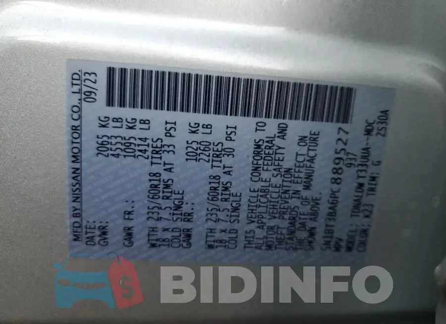 5N1BT3BA6PC889527 Photo# 14