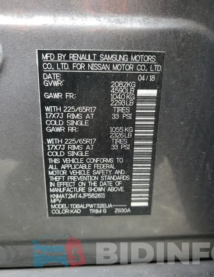 KNMAT2MT4JP582611 Photo# 14