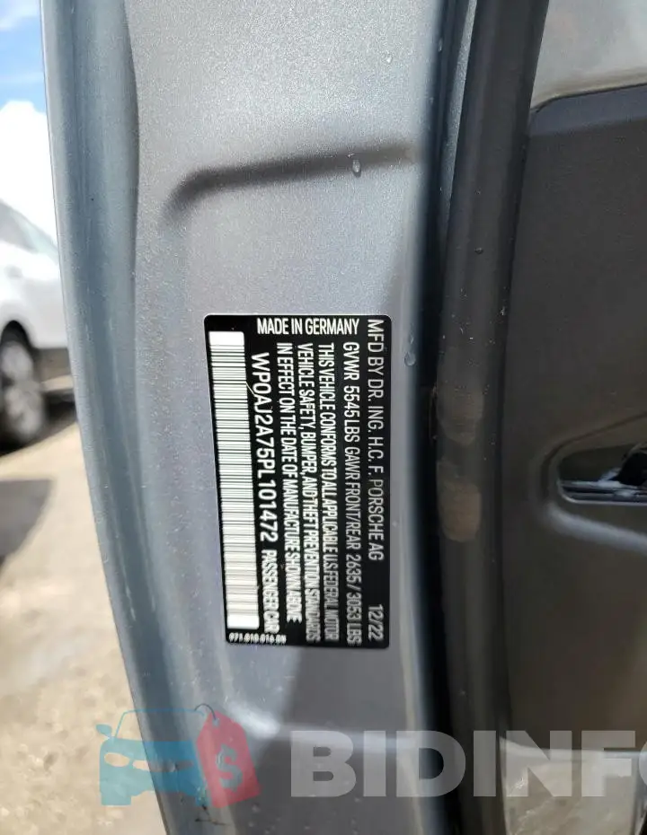 WP0AJ2A75PL101472 Photo# 13