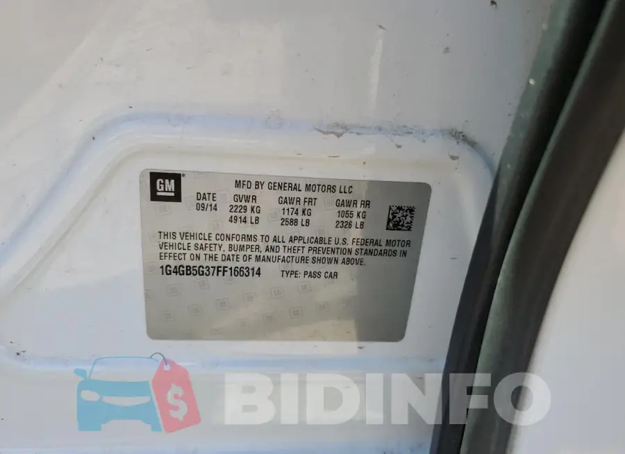 1G4GB5G37FF166314 Photo# 12