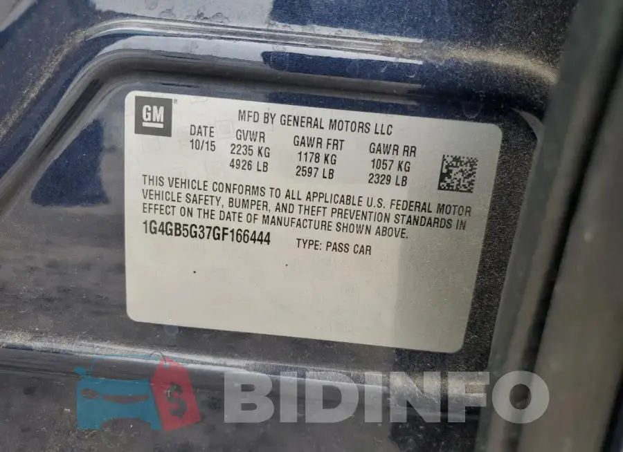1G4GB5G37GF166444 Photo# 13