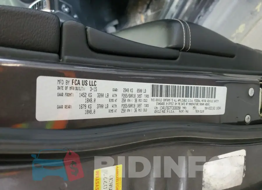 1C4RJFBG7FC838390 Photo# 13
