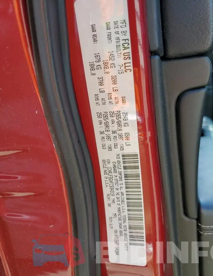 1C4RJFBGXFC934319 Photo# 14