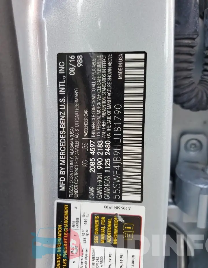 55SWF4JB9HU181790 Photo# 13
