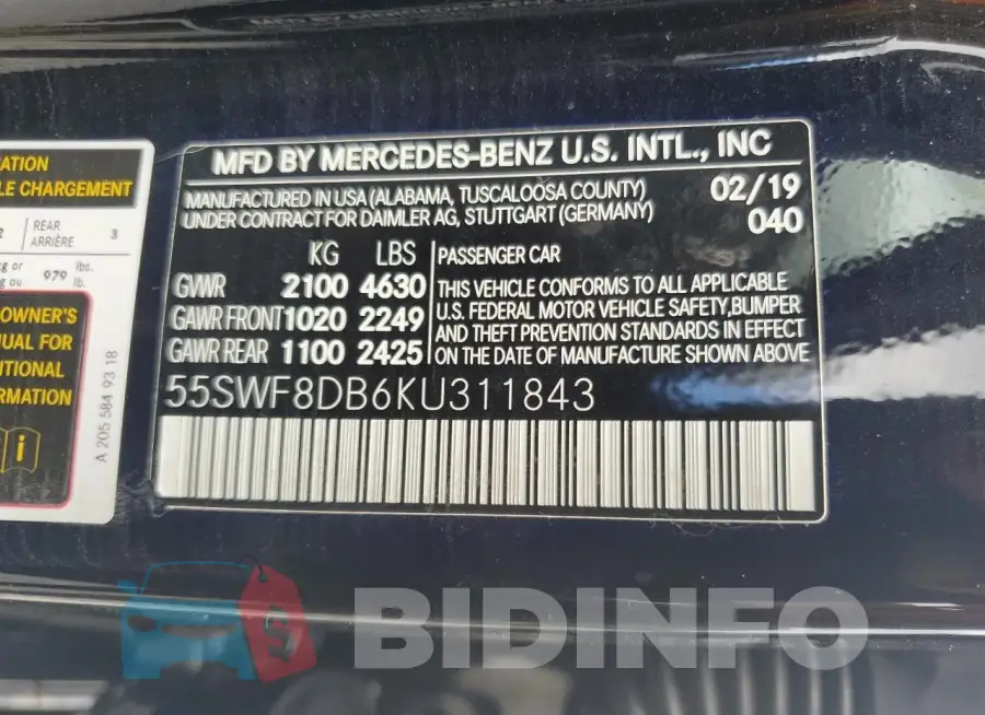 55SWF8DB6KU311843 Photo# 13