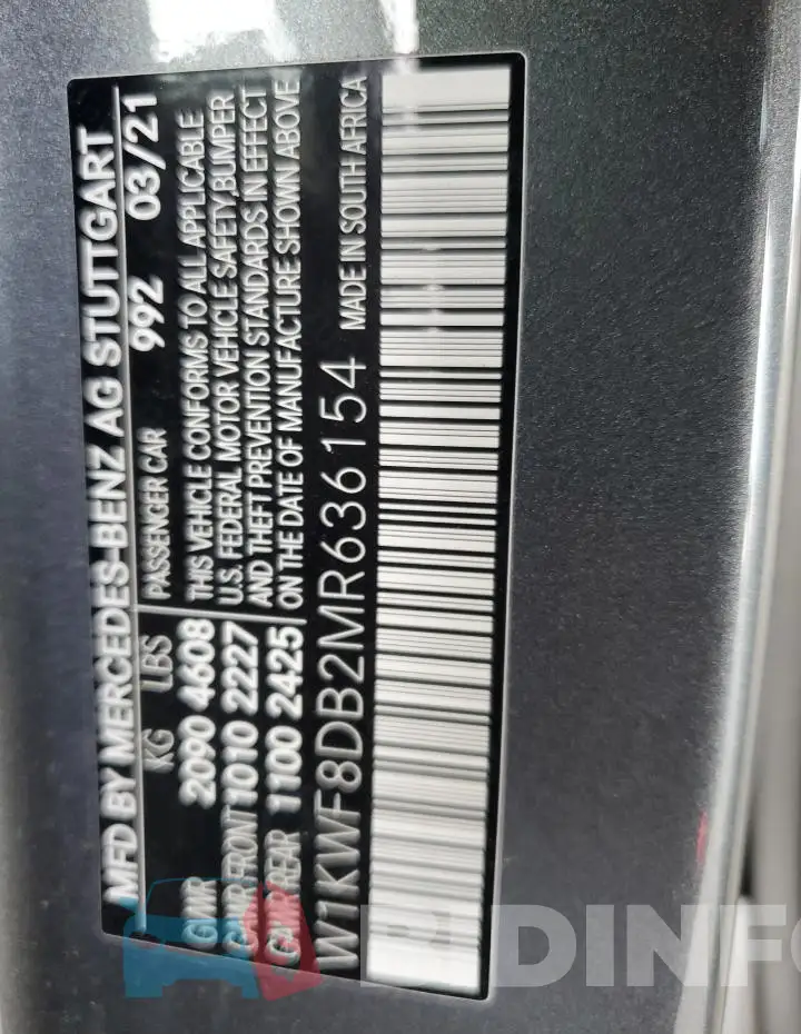 W1KWF8DB2MR636154 Photo# 12