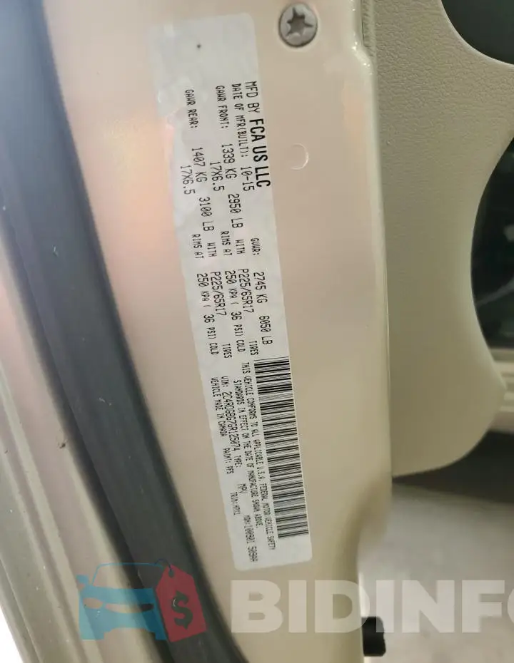 2C4RDGBG7GR125074 Photo# 13