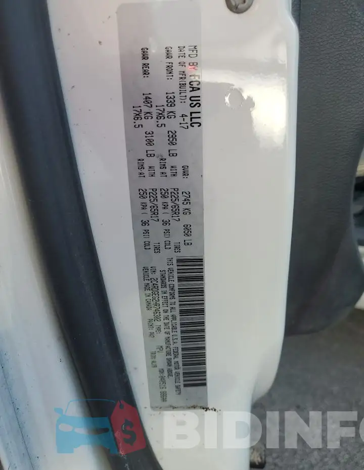 2C4RDGEG2HR746302 Photo# 14
