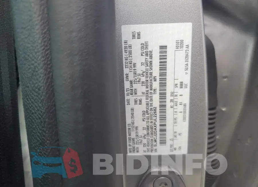 5LMCJ2DAXPUL22682 Photo# 14