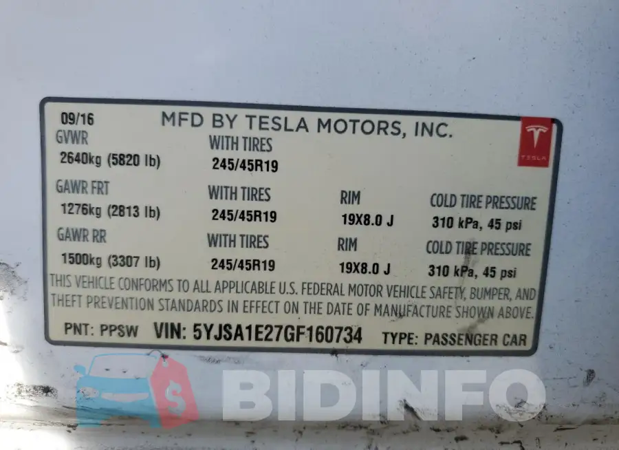 5YJSA1E27GF160734 Photo# 13
