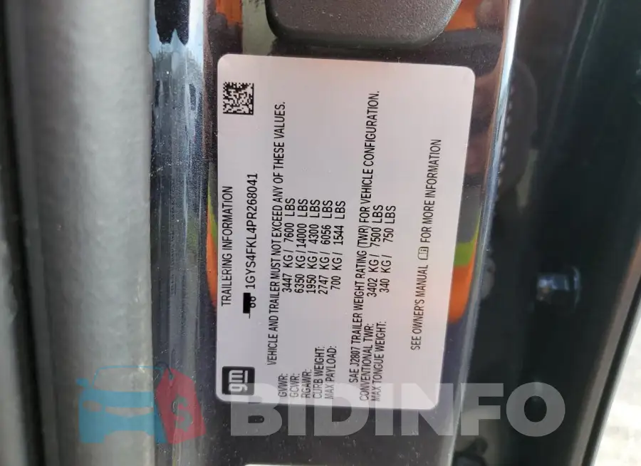 1GYS4FKL4PR268041 Photo# 14