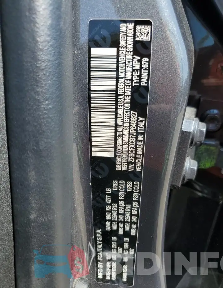 ZFBCFXCB7JP646827 Photo# 12