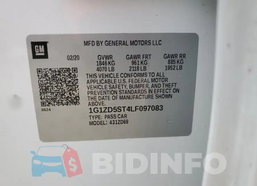 1G1ZD5ST4LF097083 Photo# 12