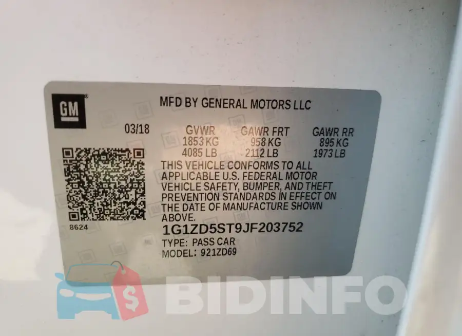 1G1ZD5ST9JF203752 Photo# 12