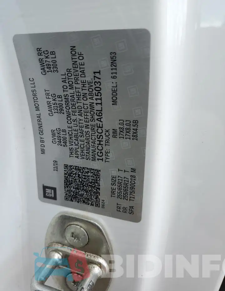 1GCHSCEA6L1150371 Photo# 12