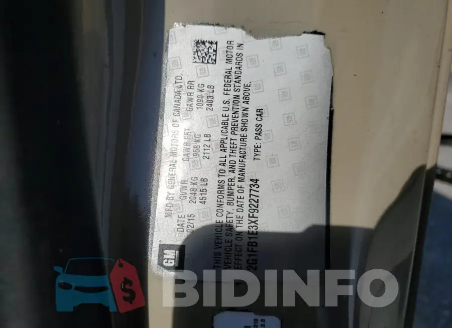 2G1FB1E3XF9227734 Photo# 12