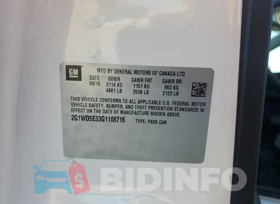 2G1WD5E33G1108716 Photo# 12
