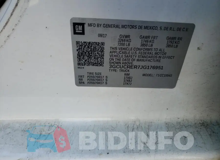 3GCUCRER7JG176951 Photo# 12