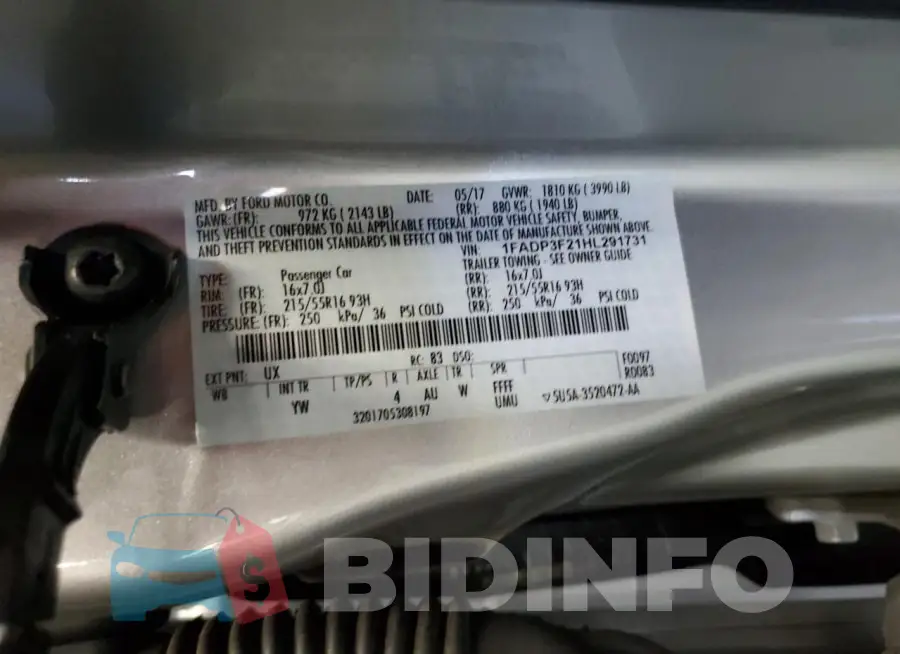 1FADP3F21HL291731 Photo# 13
